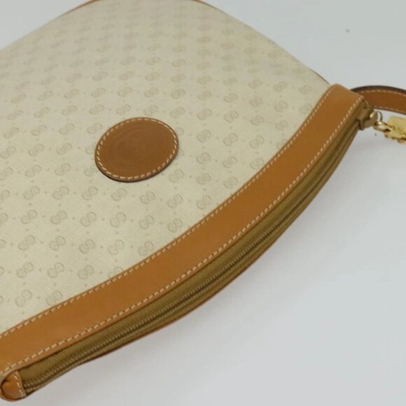 GUCCI Micro GG Supreme Shoulder Bag PVC Cream Gold Auth 135152 - Picture 6 of 15